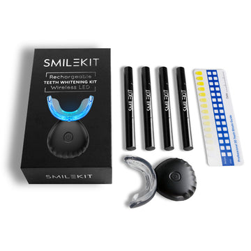 Rechargeable Teeth Whitening Kit with Led Light