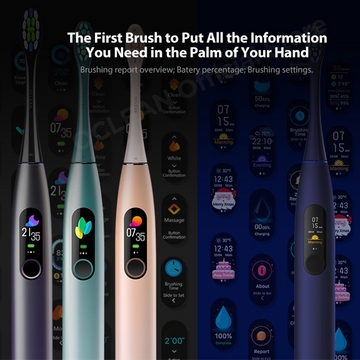 IntelliBrush Pro: AI-Powered Rechargeable Electric Toothbrush with Sonic Technology and Color Touch Display