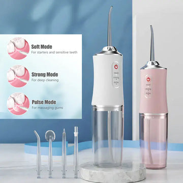 Oral Irrigator Water Flosser - Portable Jet with 3 Modes Dental Teeth Cleaner
